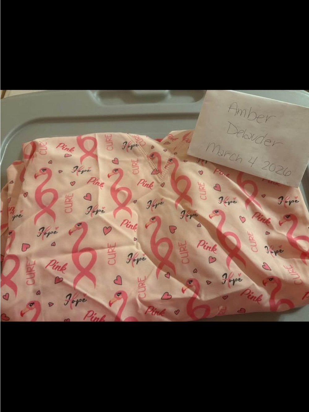 Breast Cancer Awareness Scrub Top